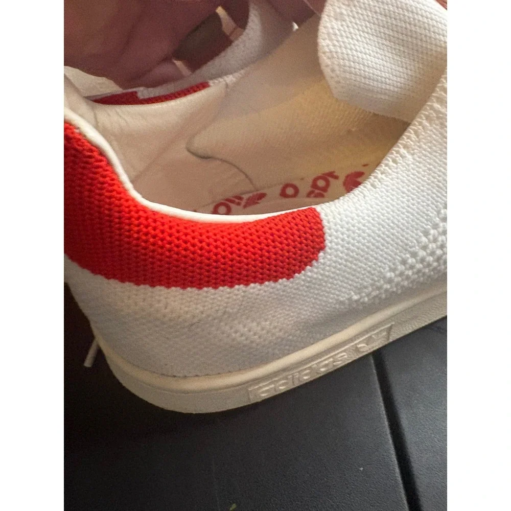 Adidas Stan Smith Primeknit White Red Low Top Sneakers S75148